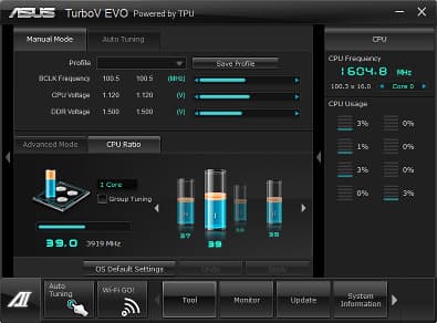 Утилита TurboV EVO