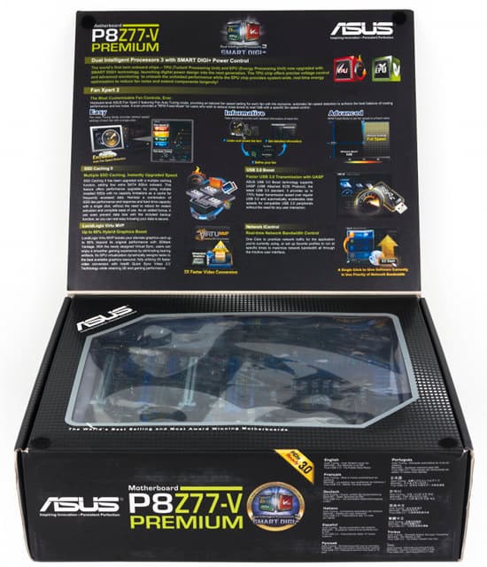 Упаковка материнской платы ASUS P8Z77-V Premium