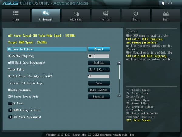 BIOS материнской платы ASUS P8Z77-V Pro