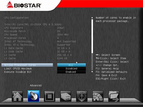 BIOS материнской платы Biostar TZ77XE4