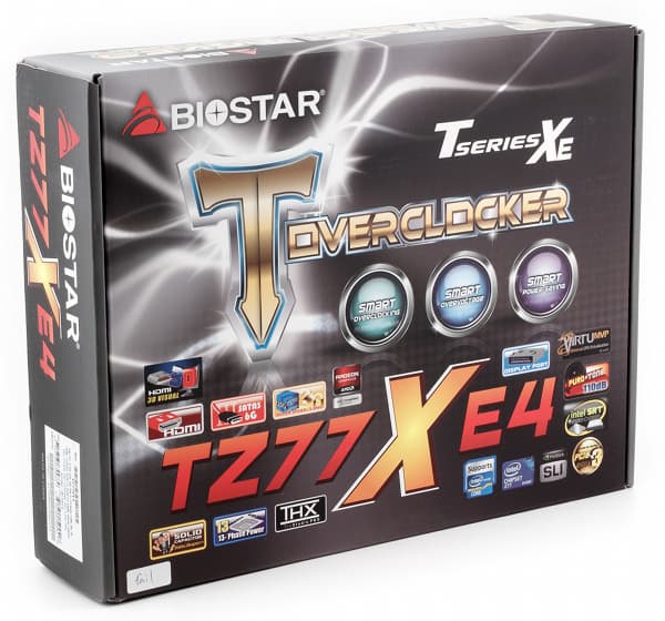 Упаковка материнской платы Biostar TZ77XE4
