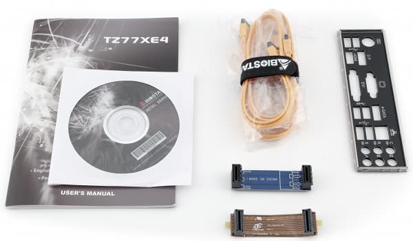 Комплект поставки материнской платы Biostar TZ77XE4