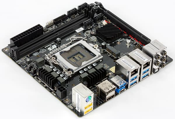 Материнская плата ECS Z270H4-I форм-фактора Mini-ITX на чипсете Intel Z270