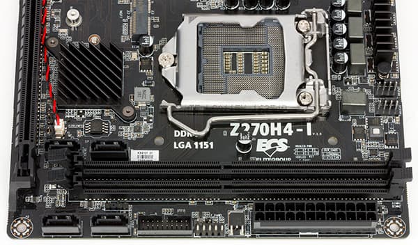 Материнская плата ECS Z270H4-I форм-фактора Mini-ITX на чипсете Intel Z270