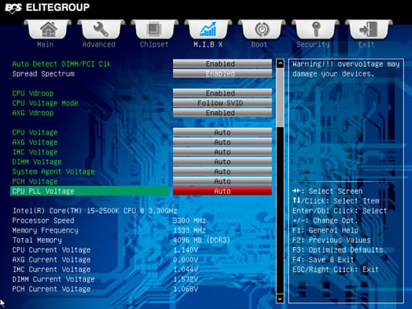 BIOS материнской платы ECS Z77H2-AX BIOS материнской платы ECS Z77H2-AX