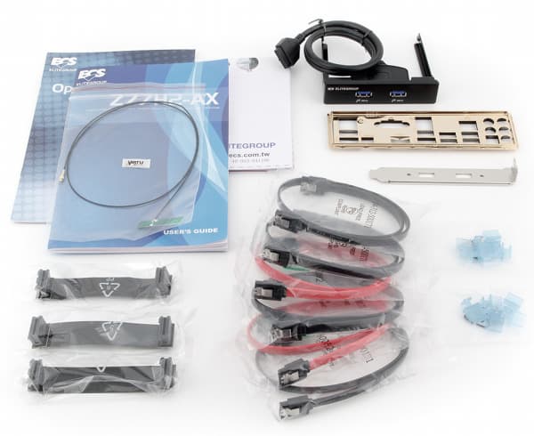 Комплект поставки материнской платы ECS Z77H2-AX Комплект поставки материнской платы ECS Z77H2-AX