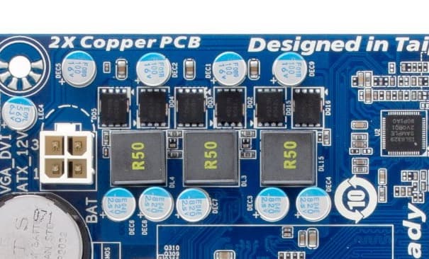 Gigabyte E350N-USB3, стабилизатор напряжения питания