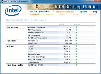 Утилита Intel Desktop Utilities