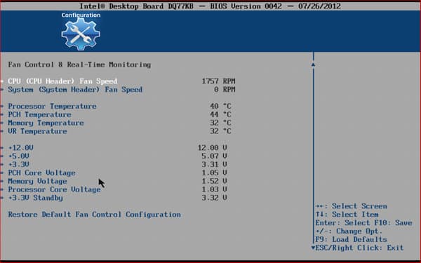 BIOS материнской платы Intel DQ77KB