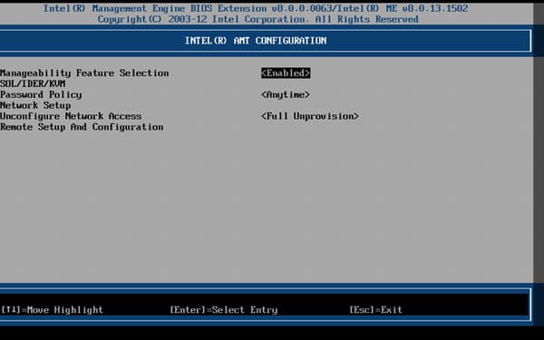 BIOS материнской платы Intel DQ77KB