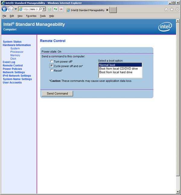 Intel Standart Manageability