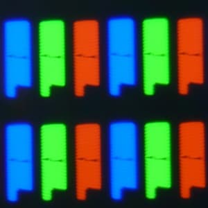 Экран моноблока Lenovo A740, Микрофотографии матрицы