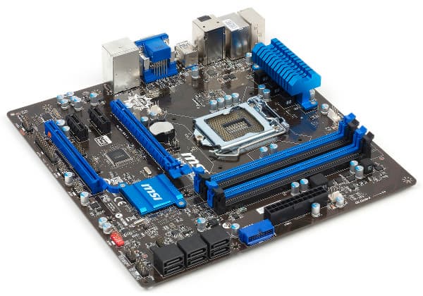 Внешний вид материнской платы MSI H87M-G43 Внешний вид материнской платы MSI H87M-G43