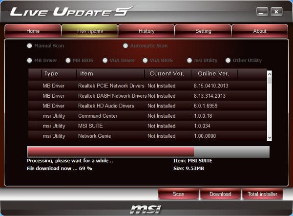Программное обеспечение материнской платы MSI H87M-G43 Программное обеспечение материнской платы MSI H87M-G43