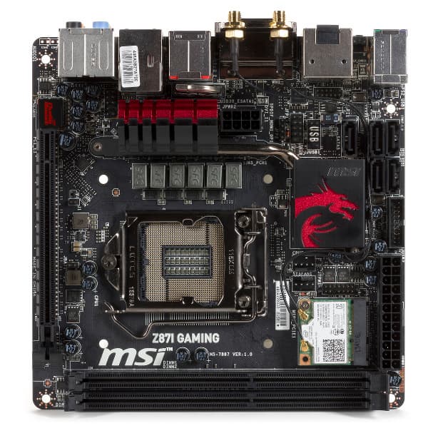 Внешний вид материнской платы MSI Z87I Gaming AC