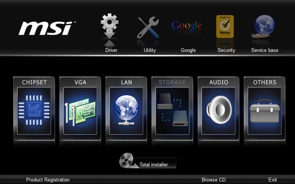 Программное обеспечение материнской платы MSI Z87I Gaming AC