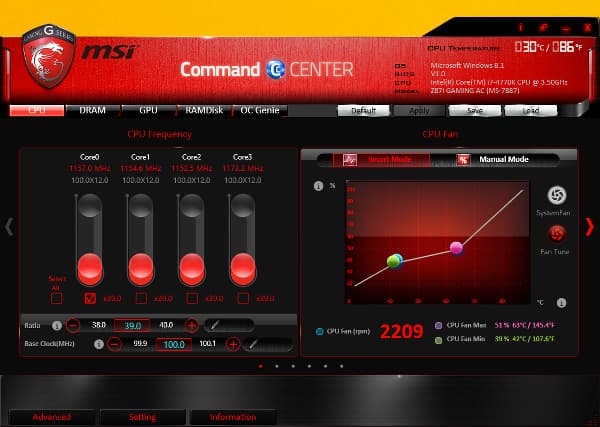 Программное обеспечение материнской платы MSI Z87I Gaming AC