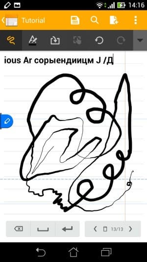 Работа со стилусом Asus Fonepad Note 6