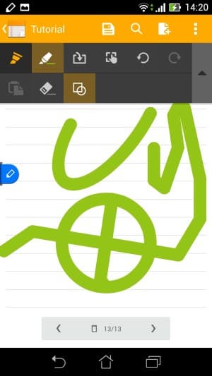 Работа со стилусом Asus Fonepad Note 6