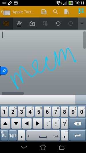 Работа со стилусом Asus Fonepad Note 6