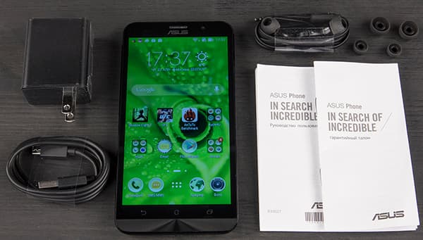 Комплектация смартфона Asus Zenfone 2 ZE551ML