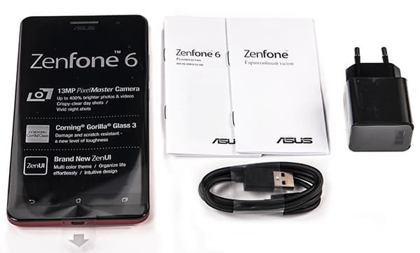 Упаковка смартфона Asus Zenfone 6