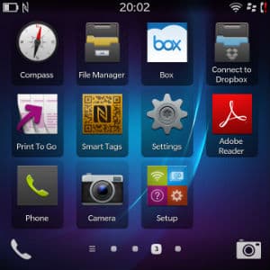 Скриншот BlackBerry Q5