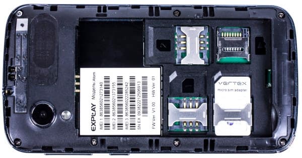 Дизайн смартфона Explay Atom