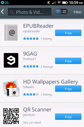 Скриншот Скриншот Firefox OS