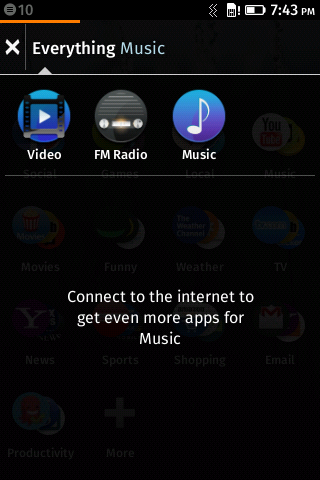 Скриншот BlackBerry 10