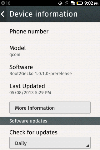 Скриншот Firefox OS