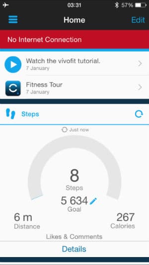 Скриншот iOS-версии сервиса Garmin Connect