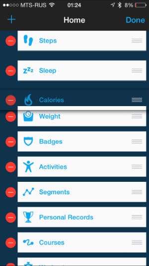 Скриншот iOS-приложения Garmin Connect