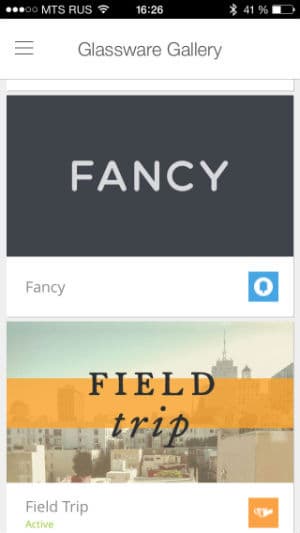Снимок экрана умных очков Google Glass 2.0 Explorer Edition
