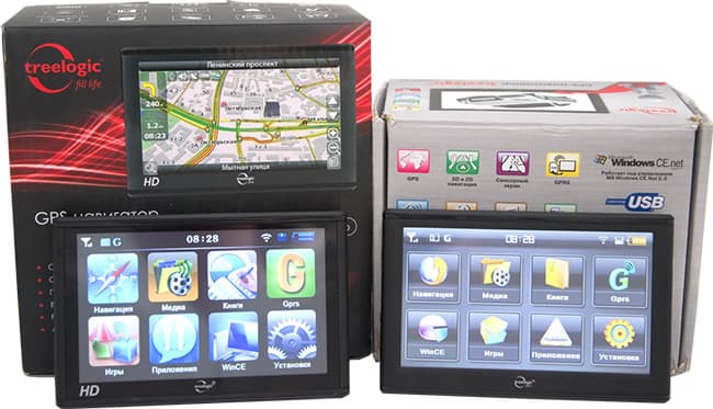 Автомобильные навигаторы Treelogic TL-5005GF AV GPRS и TL-5005GF AV HD 2GB
