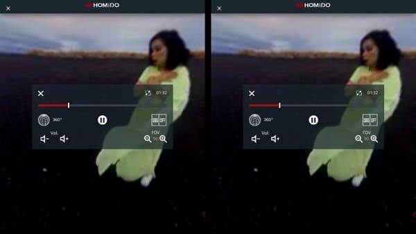 Скриншот приложения Homido Player
