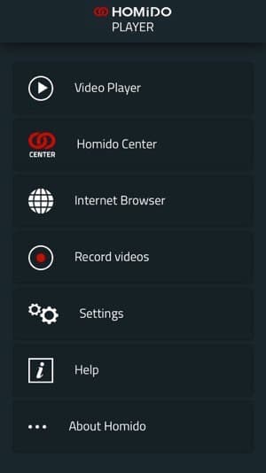 Скриншот приложения Homido Player
