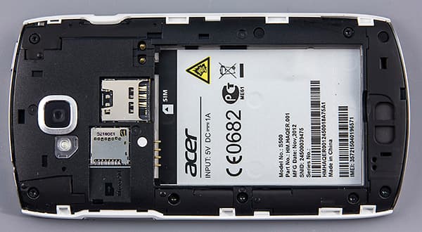 обзор смартфона Acer S500