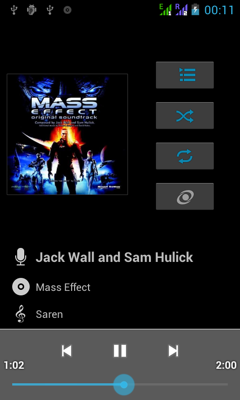 Обзор Fly IQ440 Energie. Скриншоты. Аудиоплеер