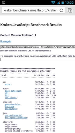 Тест Kraken на Fly IQ446