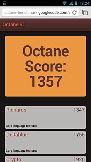 Тест Octane на Fly IQ446