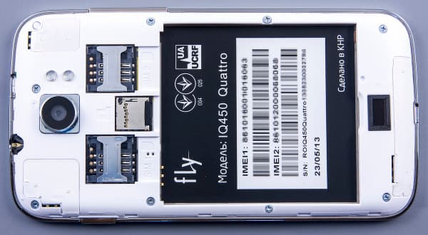 Внешний вид Fly IQ450 Quattro Horizon 2