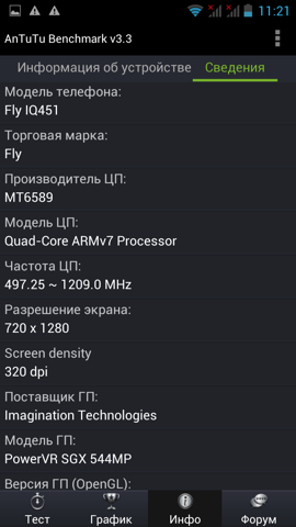 Обзор Fly IQ451. Скриншоты. Информация о коммуникаторе