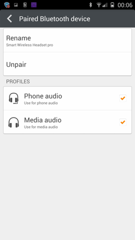 Обзор Gionee Elife E7. Скриншоты. Bluetooth