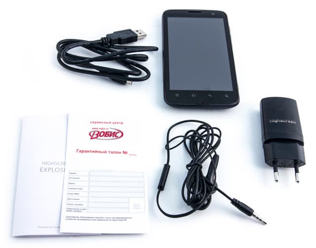 Обзор Highscreen Explosion. Аксессуары коммуникатора