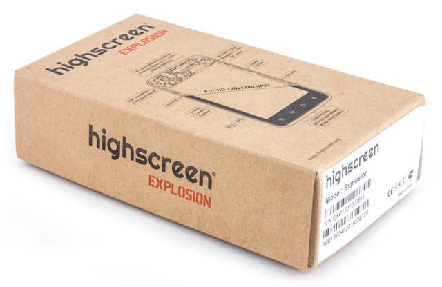Обзор Highscreen Explosion. Упаковка коммуникатора