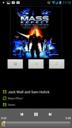 Обзор Highscreen Explosion. Скриншоты. Аудиопроигрыватель