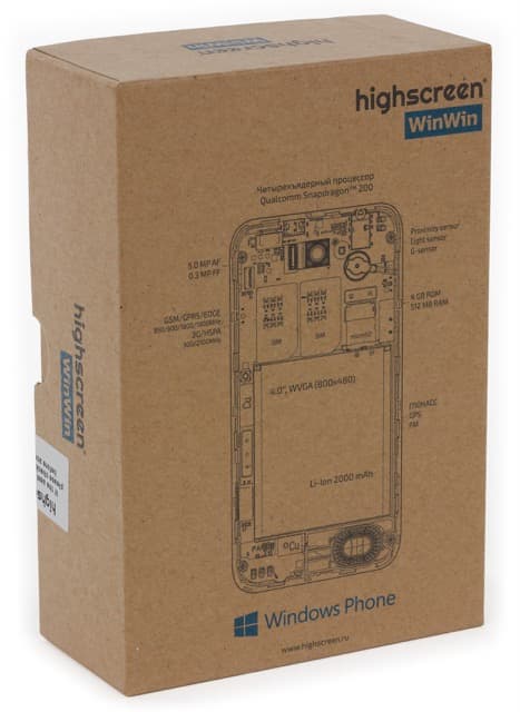 Упаковка Highscreen WinWin