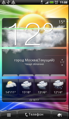 Обзор HTC Evo 3D. Скриншоты. Четвертая вкладка основного экрана