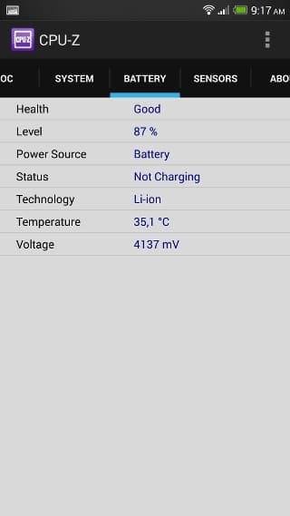 Конфигурация HTC One max